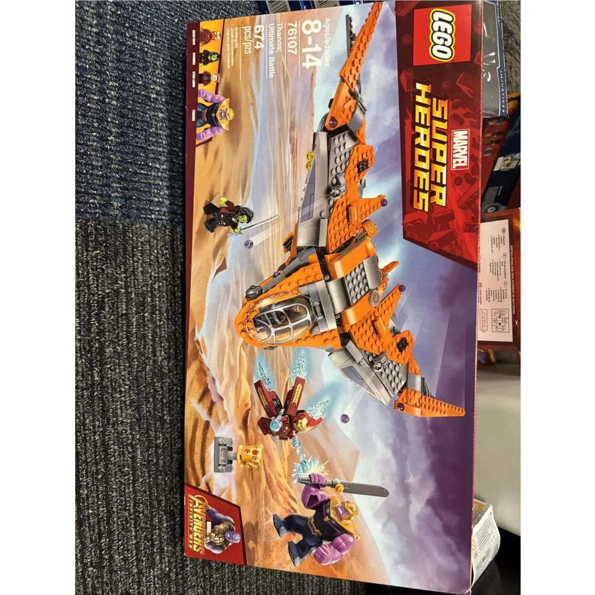 Lego Marvel Super Heroes 76107 Thanos: Ultimate Battle 674pcs Rare Retired