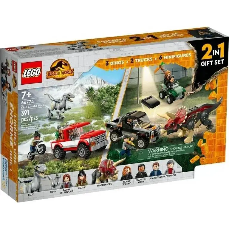Lego 66774 Jurassic World Dino Combo Pack 76946 76950 Retired 391pcs Gift Set