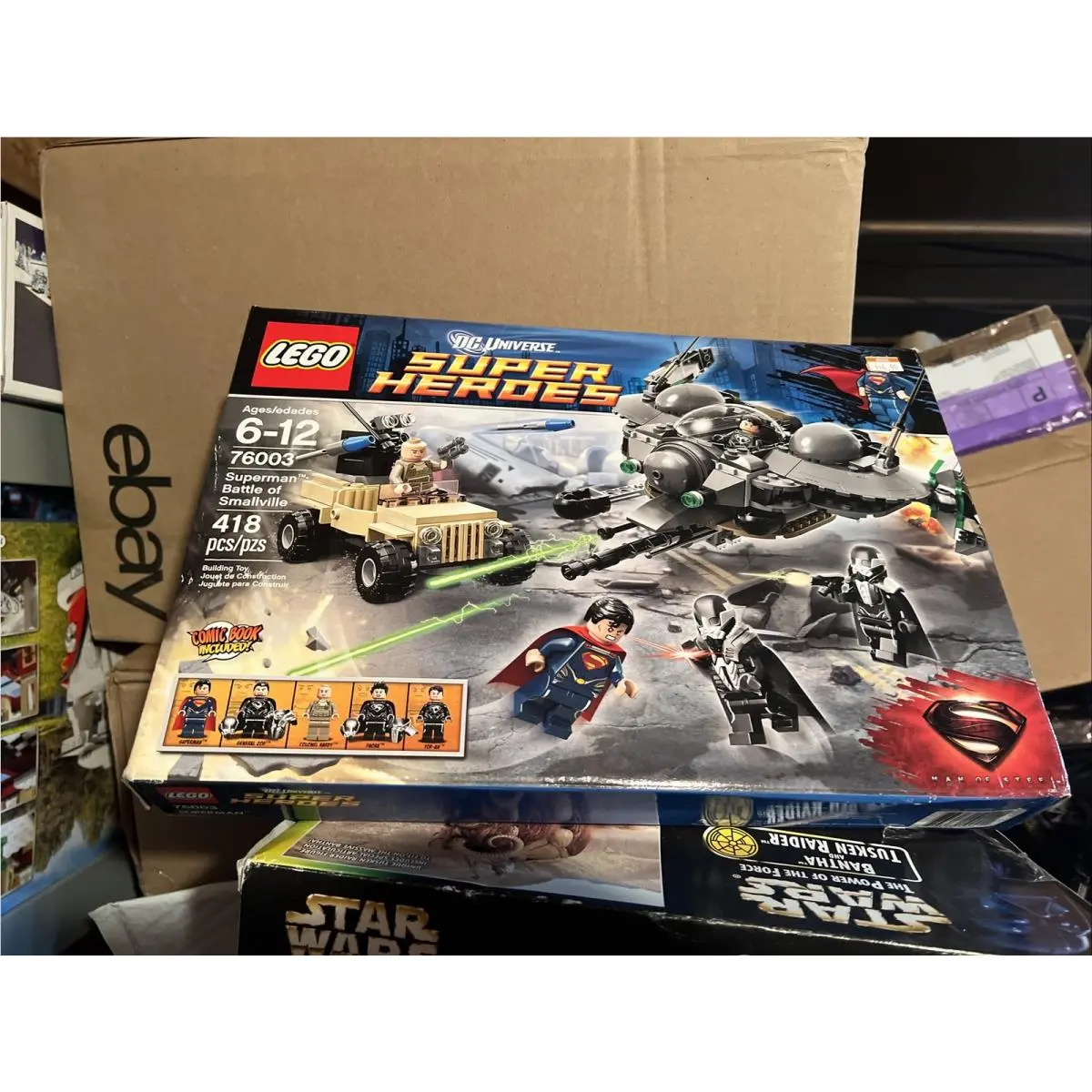 Lego DC Super Heroes Superman Battle of Smallville 76003 In Dented Box