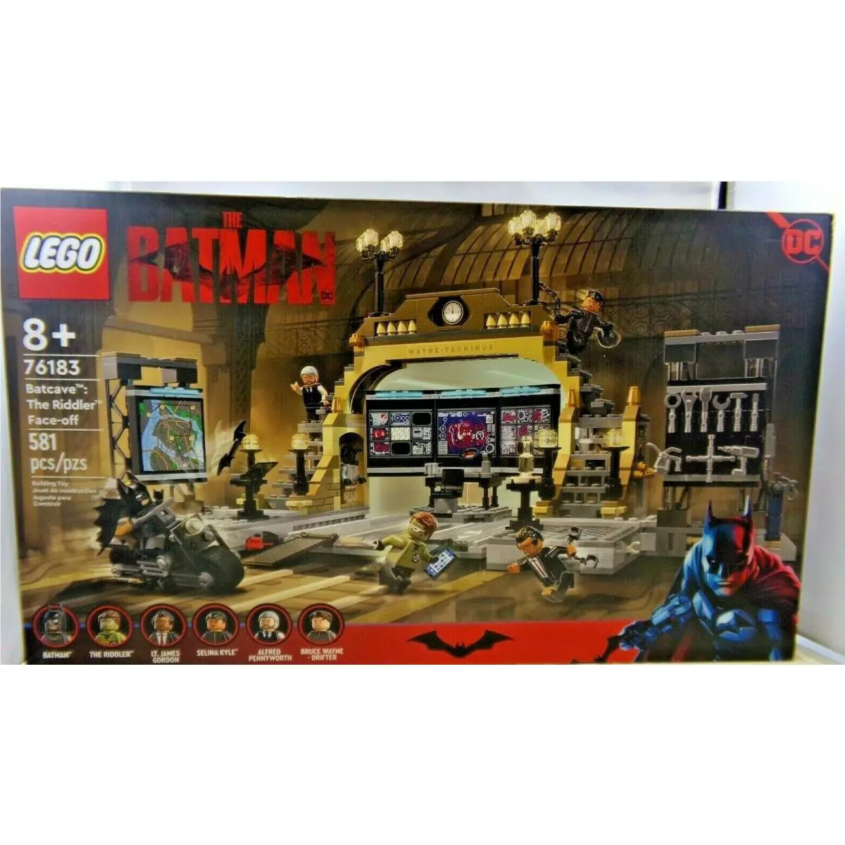 Lego The Batman Batcave: The Riddler Face-off Set 2022 581 Pcs 76183 SH-B2