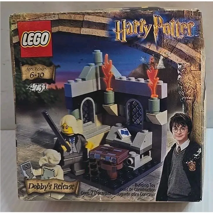 Lego 4731 Harry Potter Vintage 2002 Dobby’s Release 70 Pcs Read