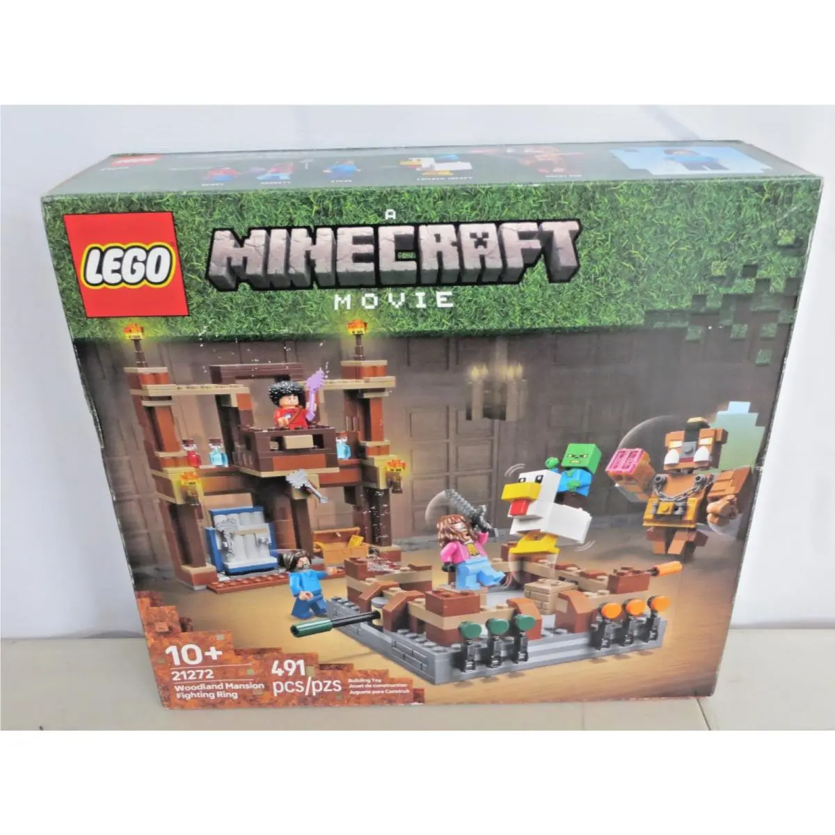 Lego 21272 A Minecraft Movie Woodland Mansion Fighting Ring - Chicken Jockey