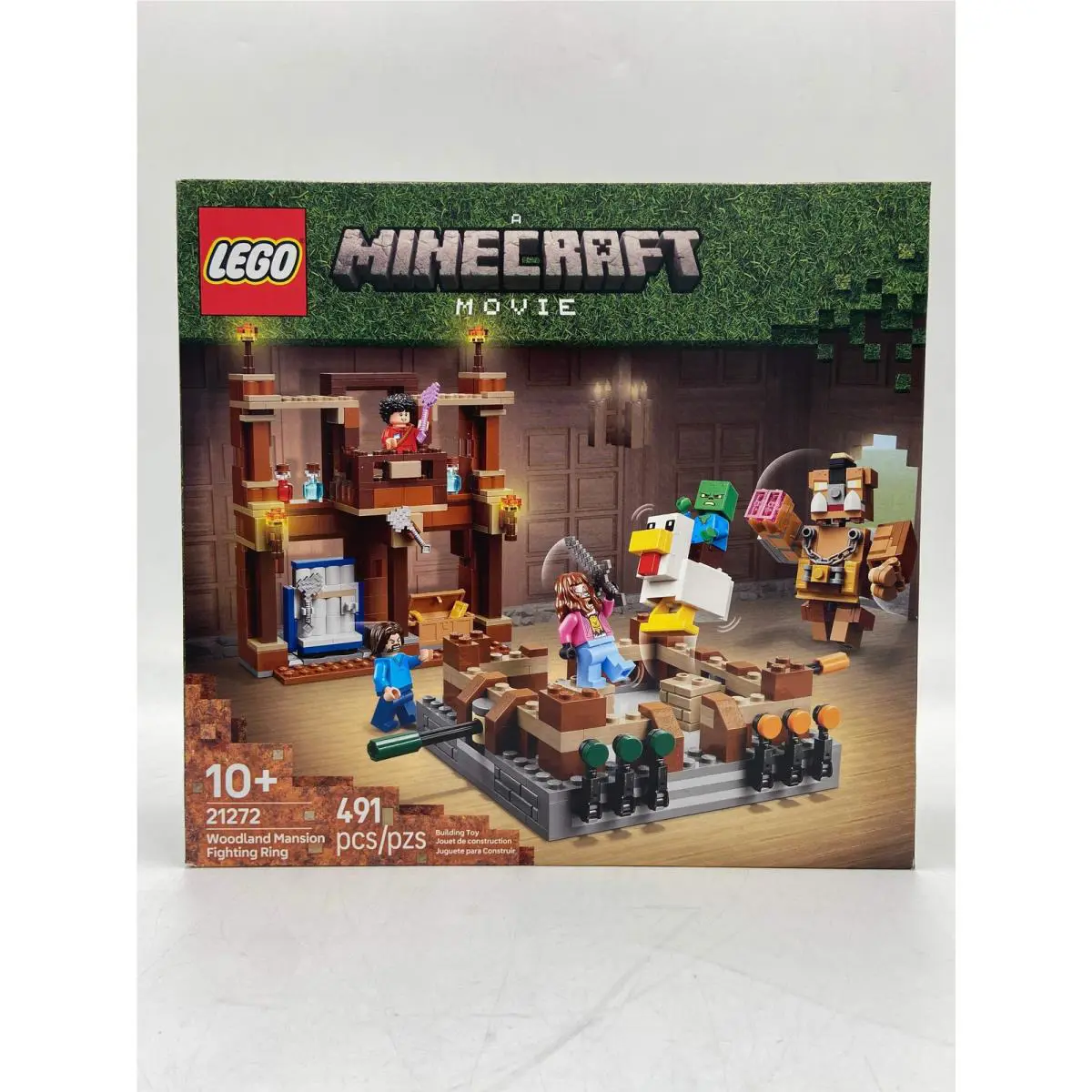 Lego Minecraft Movie Woodland Mansion Fighting Ring Building Toy 21272