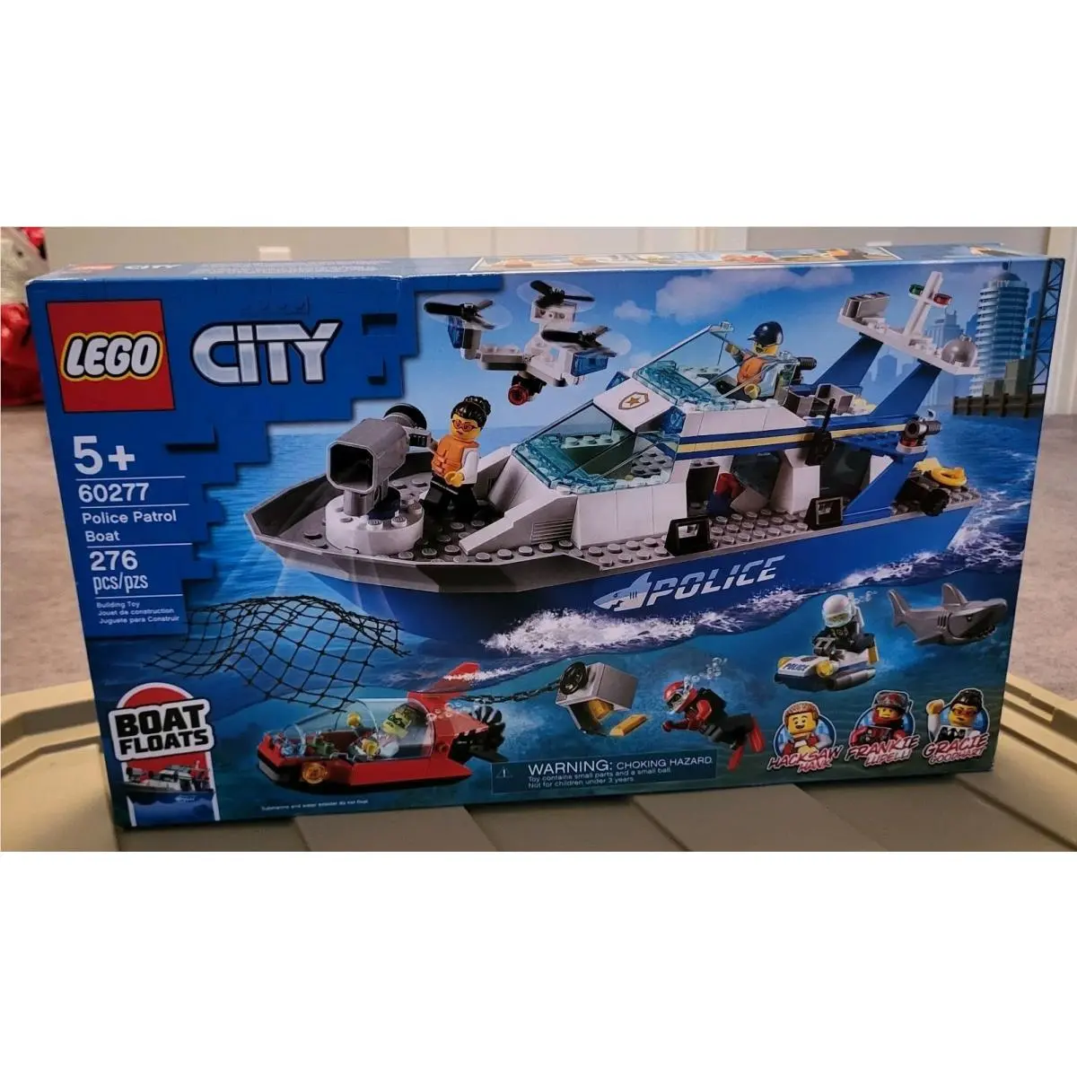Lego 60277 City Police Patrol Boat Retired