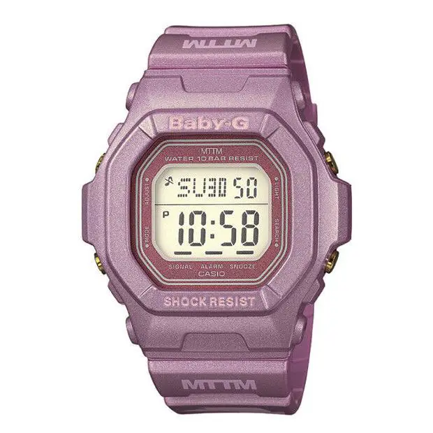 Casio BG5600MOB-4 Women`s Ltd Edition Married to The Mob Mttm Pink Baby G Watch