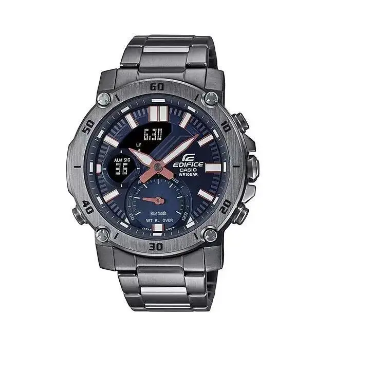 Men`s Smartphone Link Bluetooth Watch 49mm ECB-20DC-1ACR Gunmetal by Casio