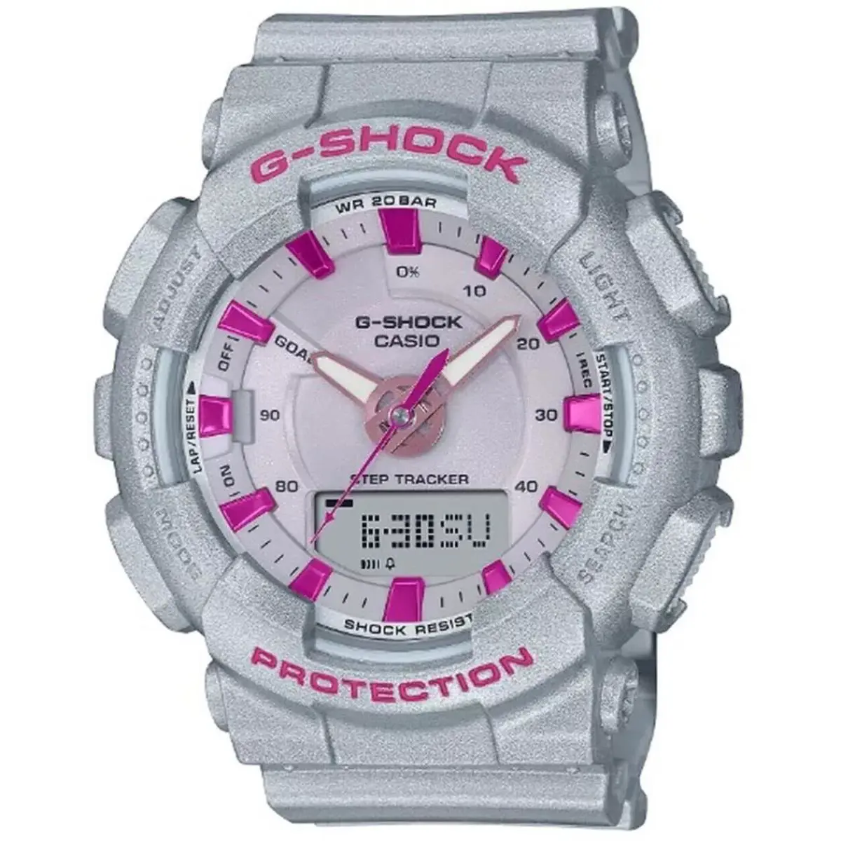 G-shock Classic Limited Analog Digital Clear Neo Punk Watch GMAS130NP-8A by Casio