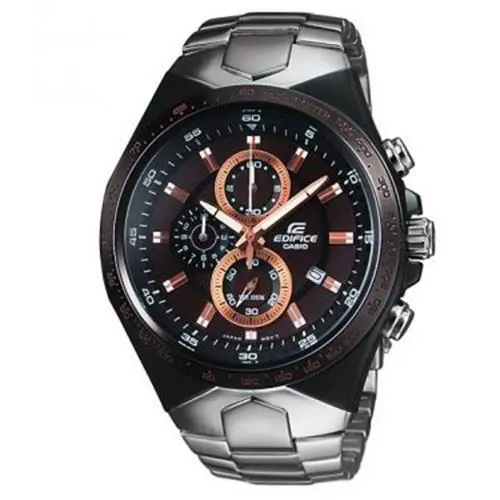 Casio Analog Multi Color Dial Stainless Steel Men`s Wrist Watch EF-534D-5AVDF - Dial: Multicolor, Band: Silver