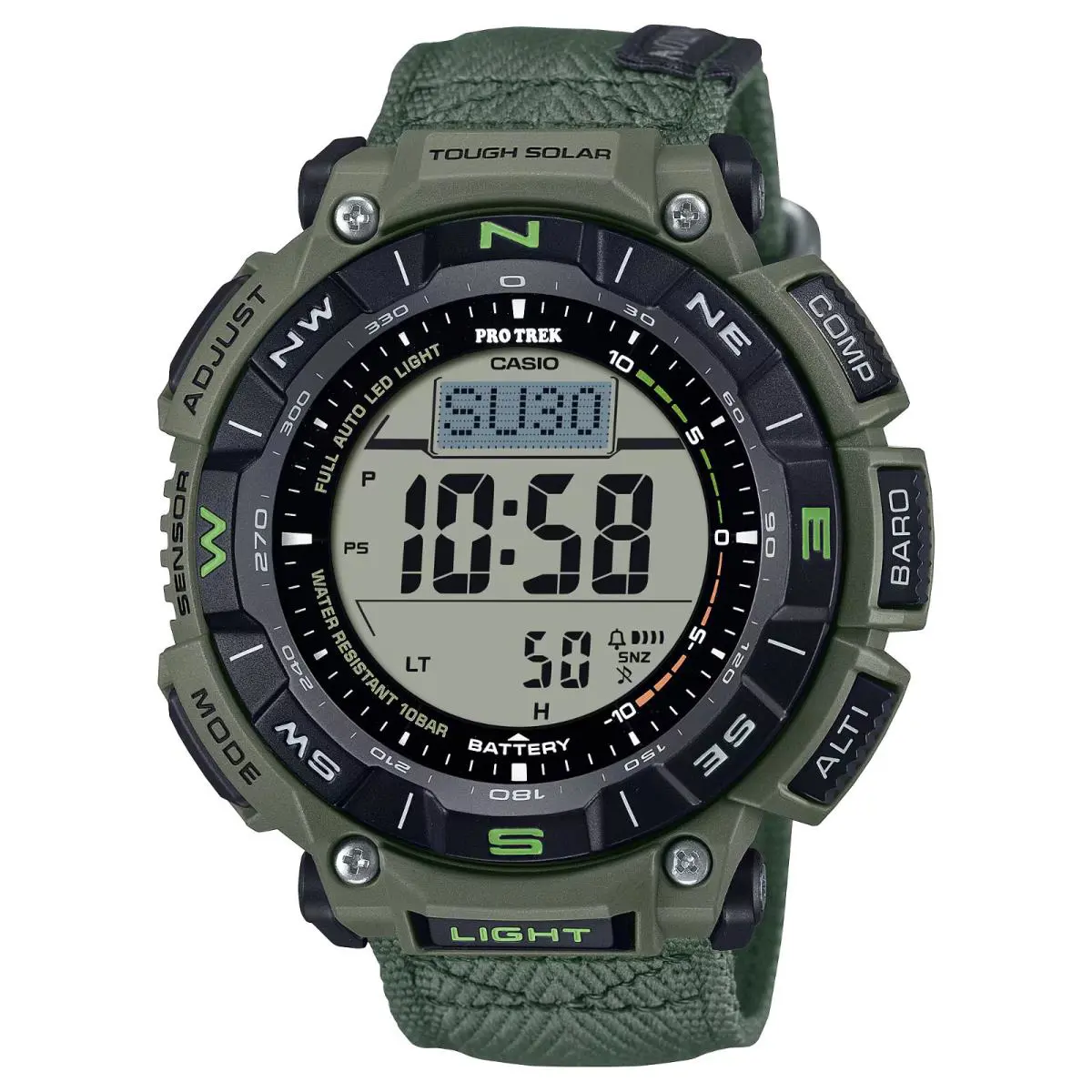 Casio Protrek Climbing Castlon Triple Sensor Solar Mens Watch PRG340B-3