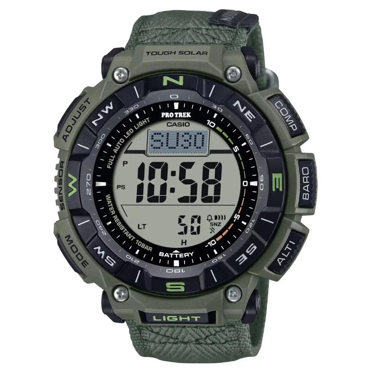 Protrek Climbing Castlon Triple Sensor Solar Mens Watch PRG340B-3 by Casio