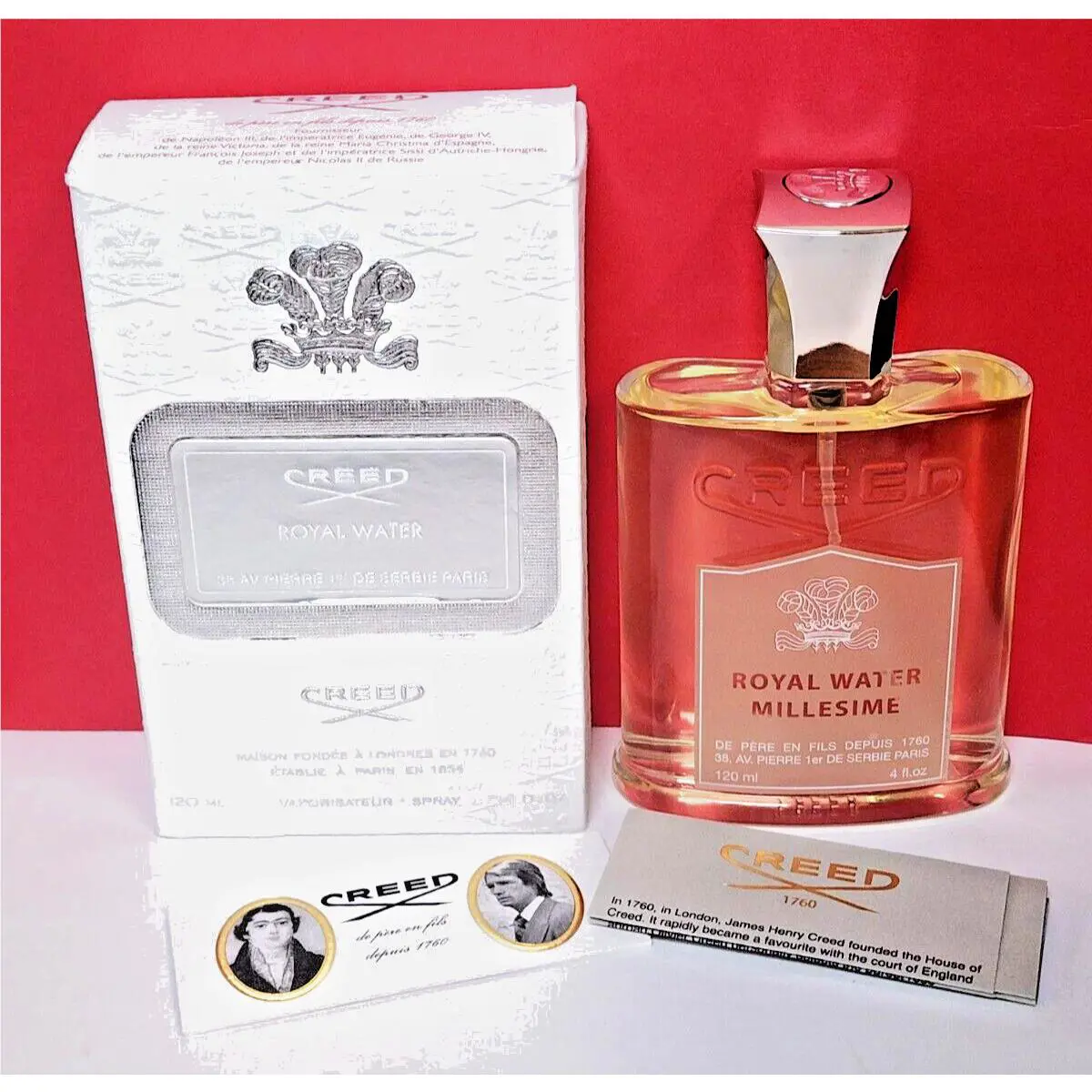 Creed Royal Water Millesime Men 4 Oz Edp Spray Rare Disconitinued Size