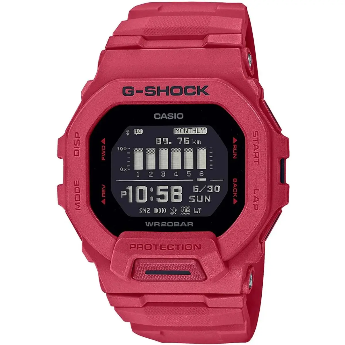 Casio G-shock Move Power Trainer Vibrant Red Watch GBD200RD-4 LM