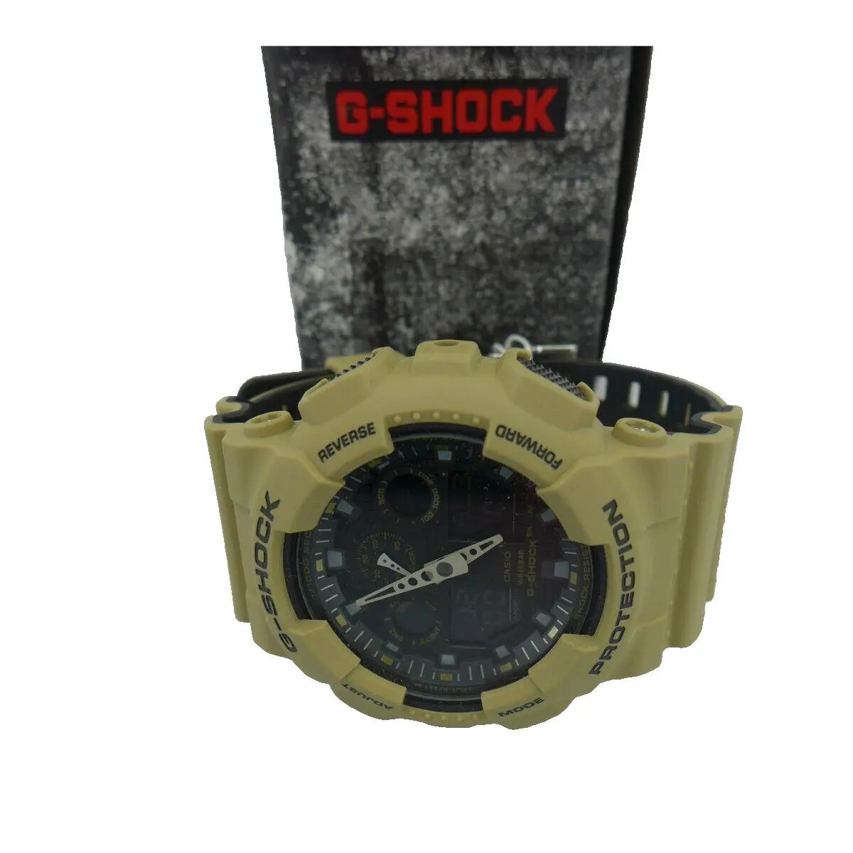 Casio G Shock Mens Beige Wrist Watch GA 100L-8A