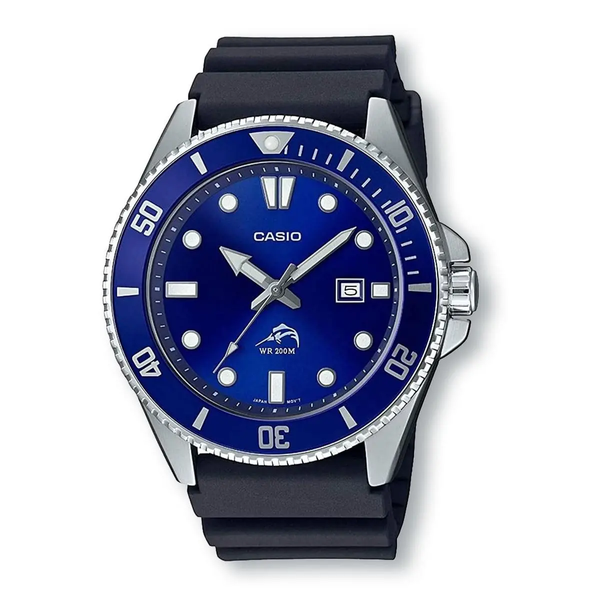 Casio MDV106B-2A Sports 200m Stainless Steel/blue Dial Watch