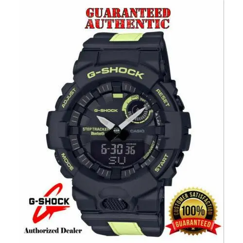 Casio G-shock GBA800LU-1A1 G-squad Bluetooth Step Tracker Reflective Band Black