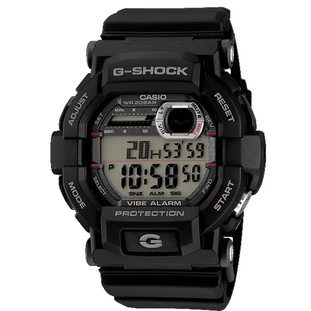 Casio G-shock 200m Water Resistant Black World Time Watch GD350-1CR