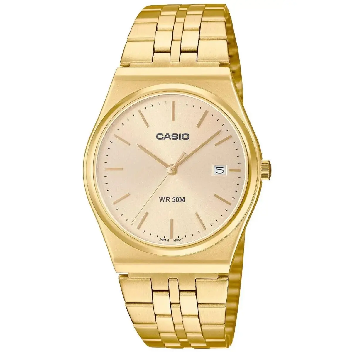 Casio MTP-B145G-9A Men`s Watch Gold Stainless Steel Band Analog