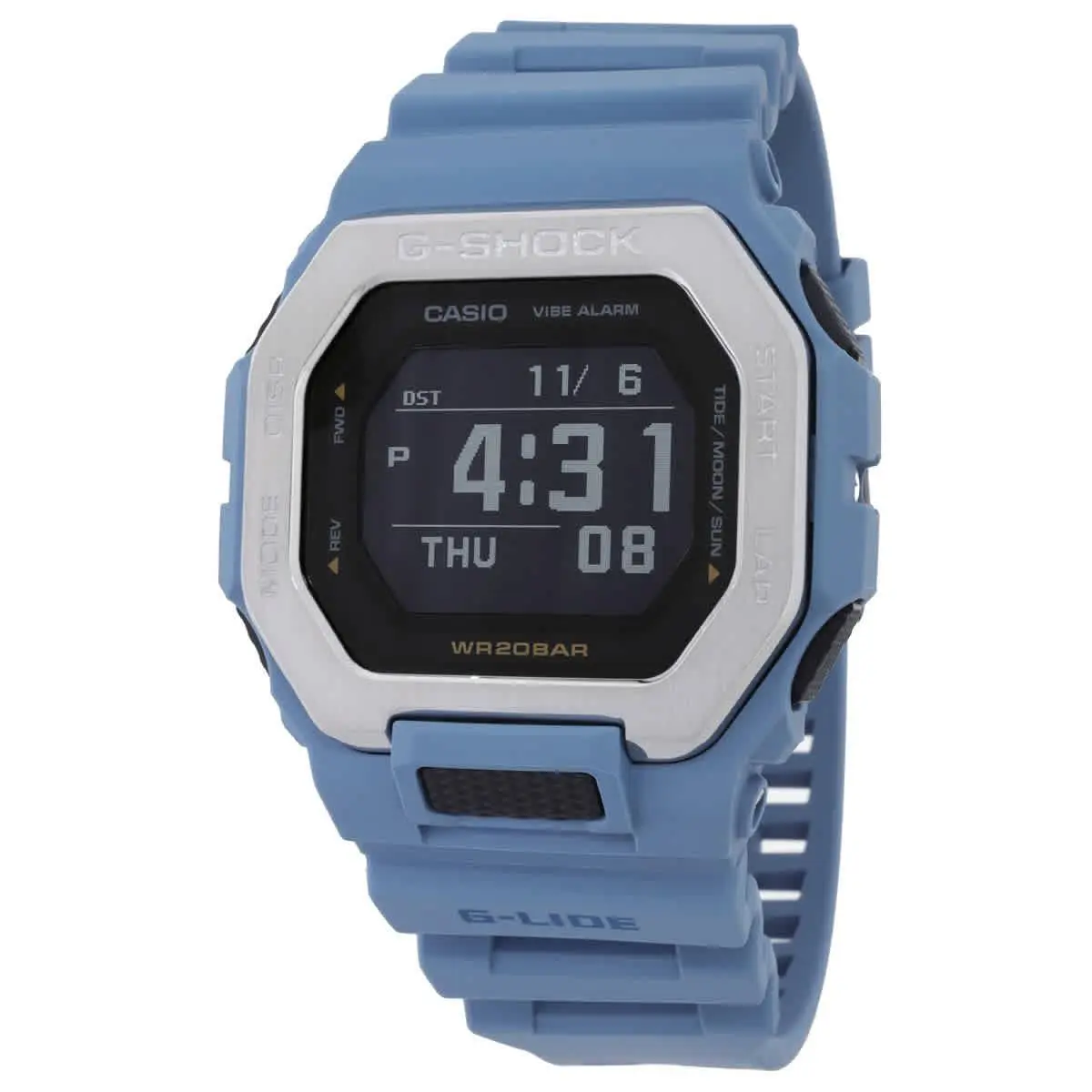 Casio G-shock Alarm World Time Quartz Digital Black Dial Men`s Watch GBX-100-2A