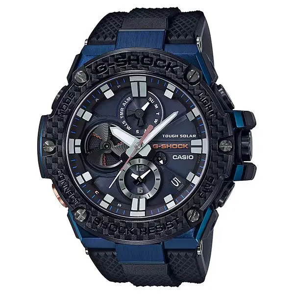 G-shock G-steel Unique Bezel Bluetooth Tough Solar Mens Watch GSTB100XB-2A by Casio
