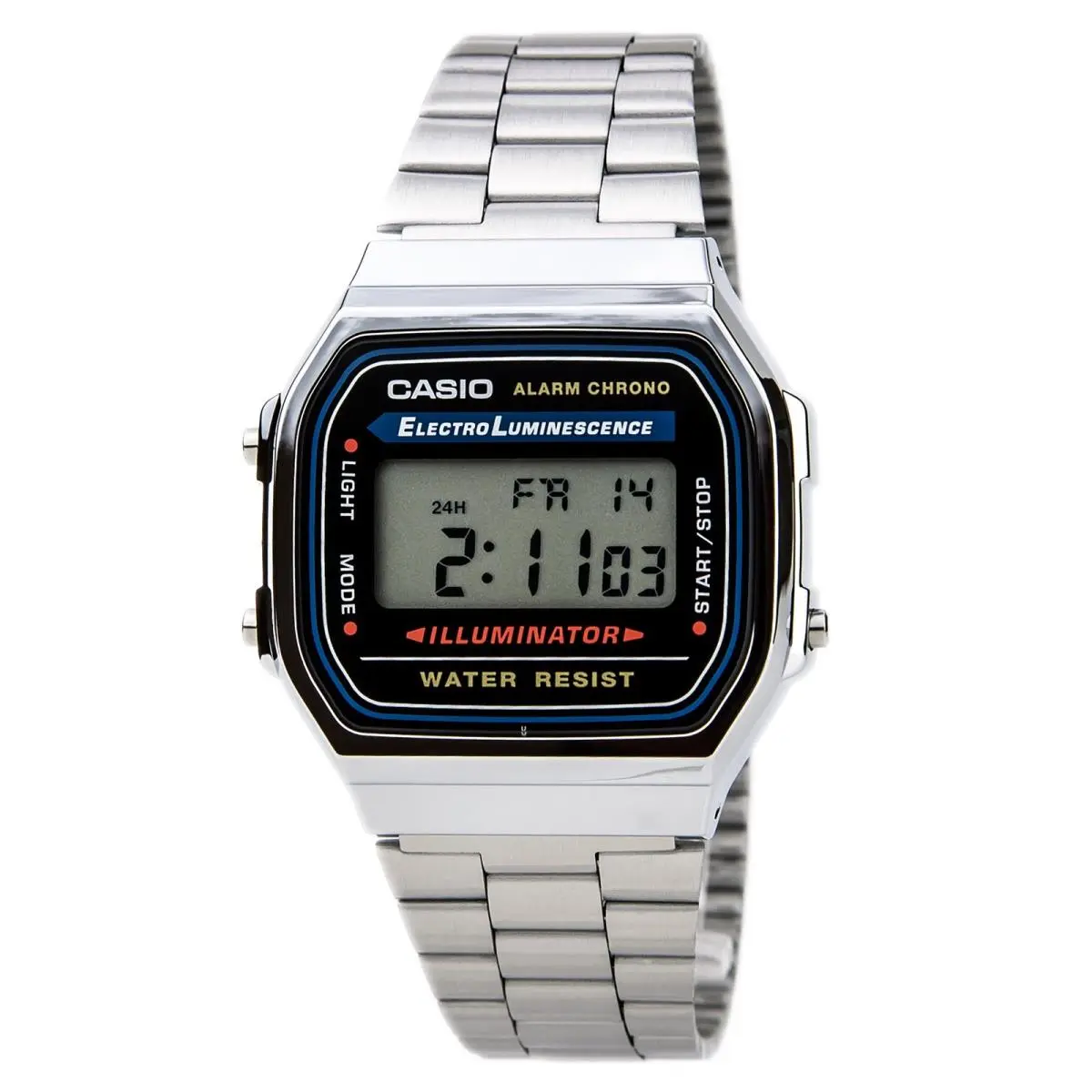 A168W-1 Men`s Electro Luminescence Illuminator Digital Watch by Casio