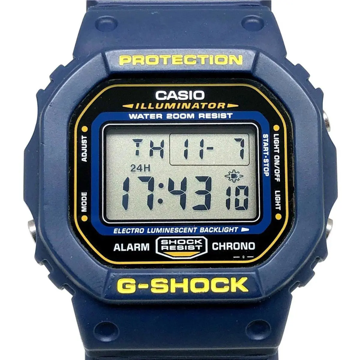 Mint 1999  G-shock Blue Speed Digital Vintage Watch DW5600EB-2V Very Rare by Casio