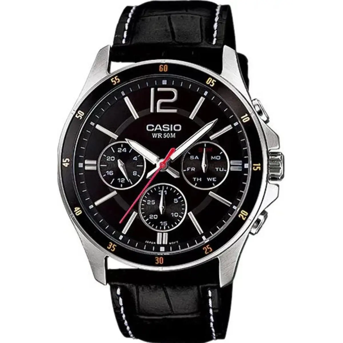 Casio MTP-1374L-1A Men`s Classic Day and Date Steel Watch MTP1374L-1A