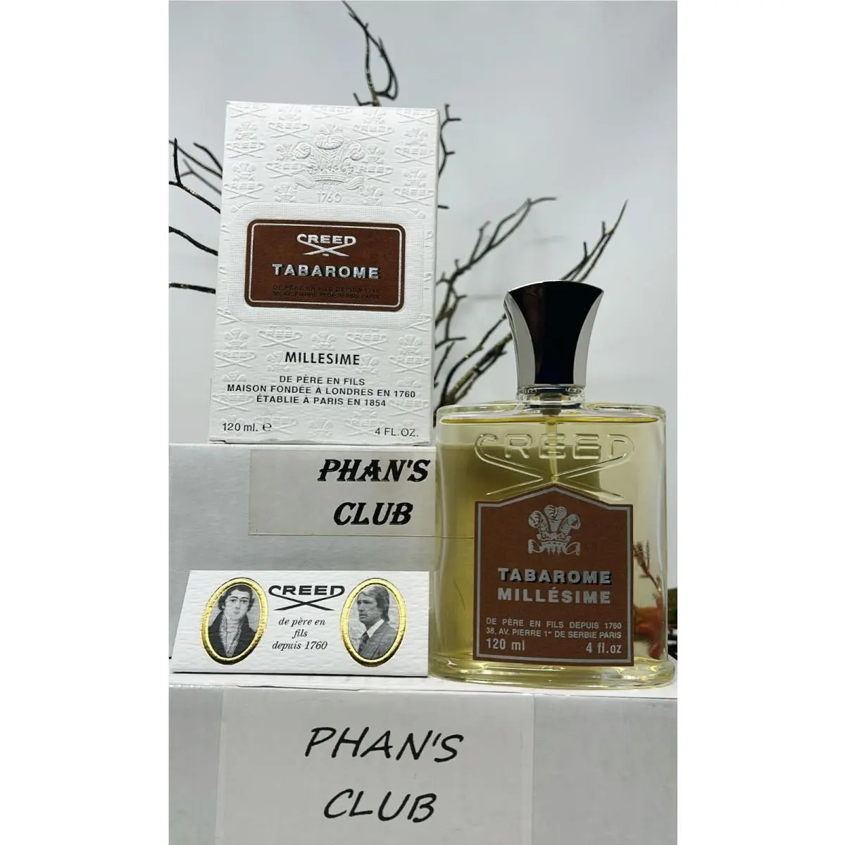 Creed Millesime Tabarome 4 Fl. Oz. Edp Spray Fragrance For Men Rare Item
