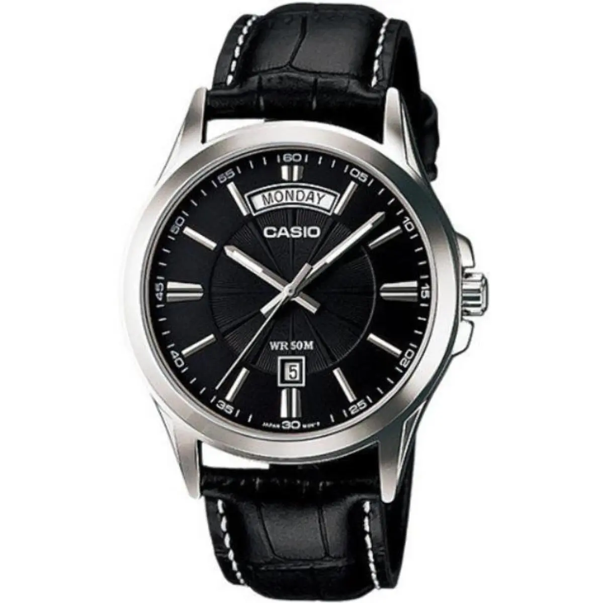 Casio MTP1381L-1A Men`s Classic Day and Date Steel Watch