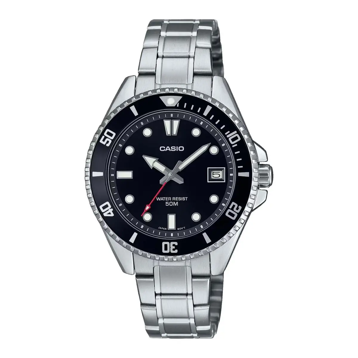 Casio MDV10D-1A1 Unisex Dive 38 mm Stainless Steel Sports Watch