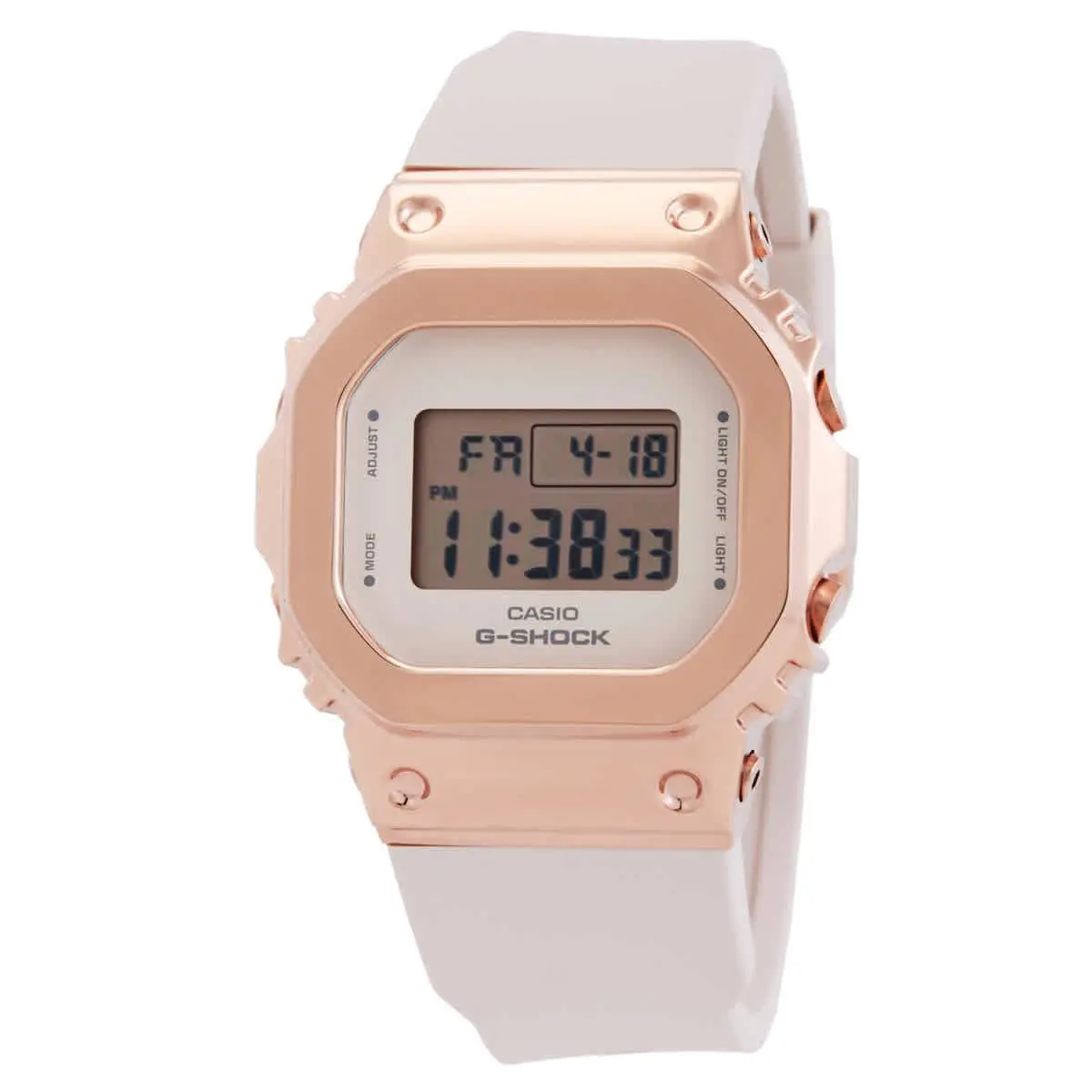 G-shock Alarm Chronograph Gmt Quartz Digital Ladies Watch GM-S5600PG-4 by Casio