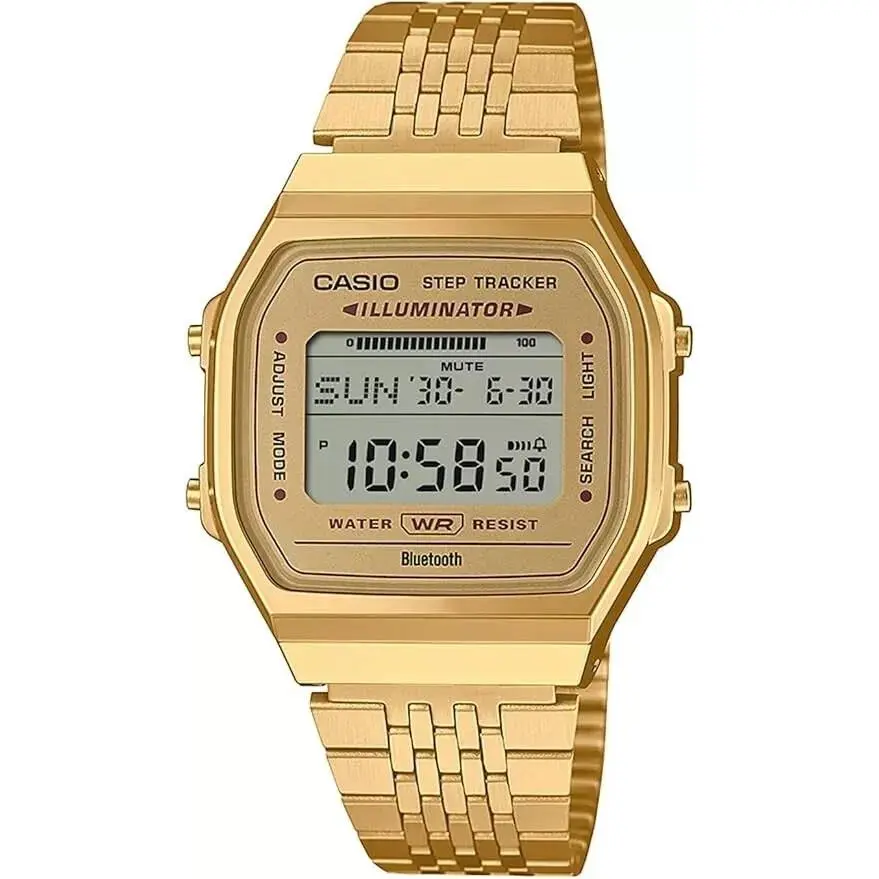 Casio Step Tracker ABL-100WEG-9A ABL-100 Bluetooth Quartz Digital Gold
