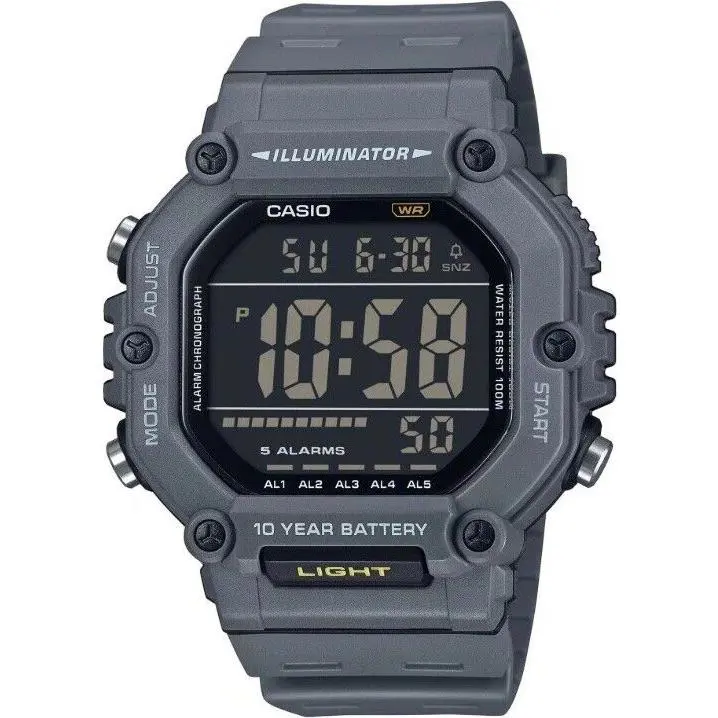 Casio AE1600H-8B Large Lcd Front Button Operation Watch