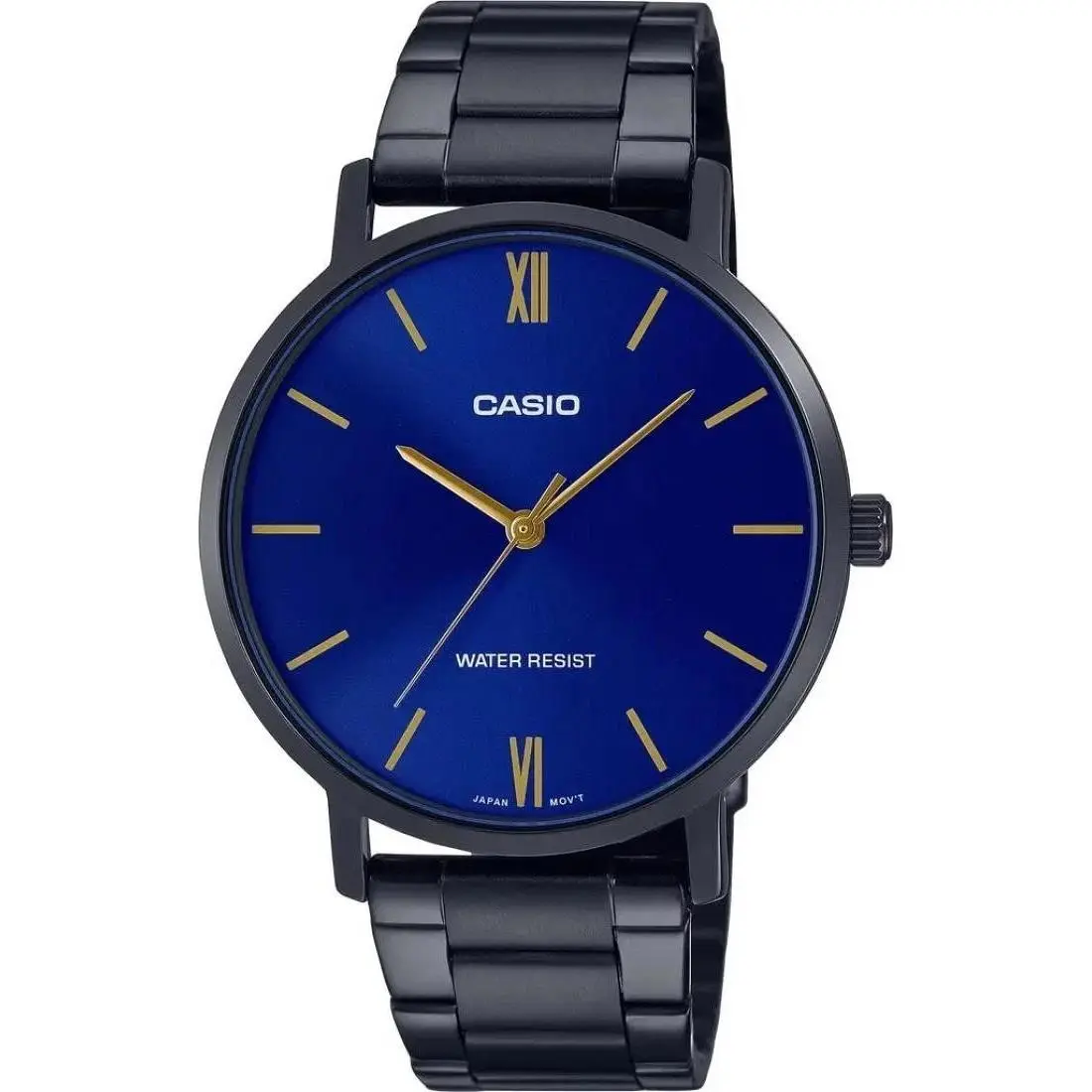Casio Quartz Men`s Wrist Watch MTP-VT01B-2B - Dial: Blue
