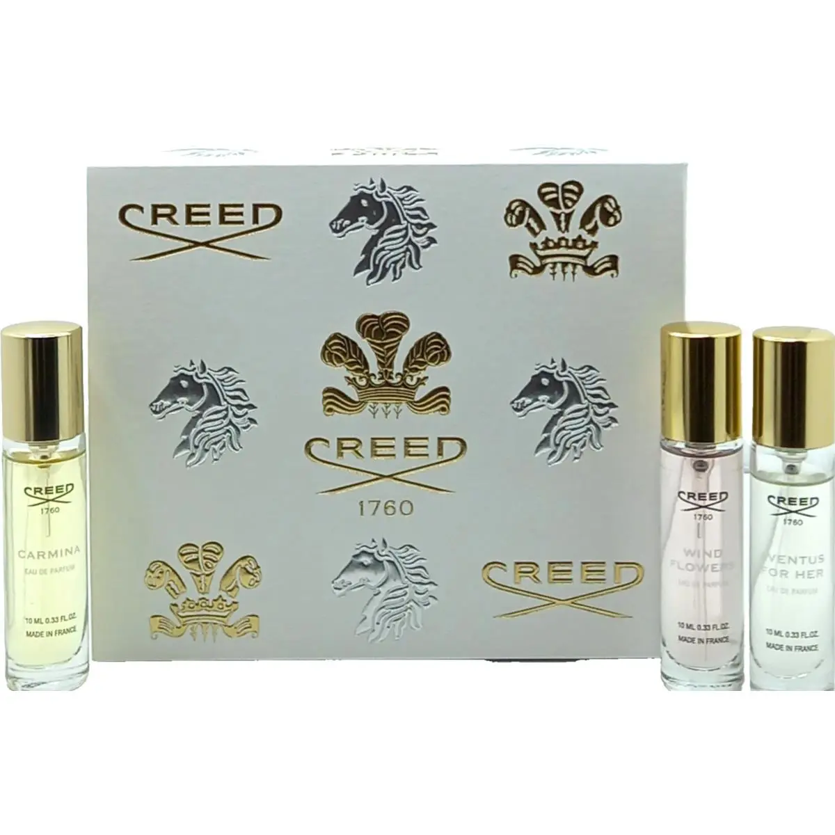 Creed Collection 3 Pcs Gift Set For Women Eau DE Parfum 0.33 Oz x 3 Pcs Each