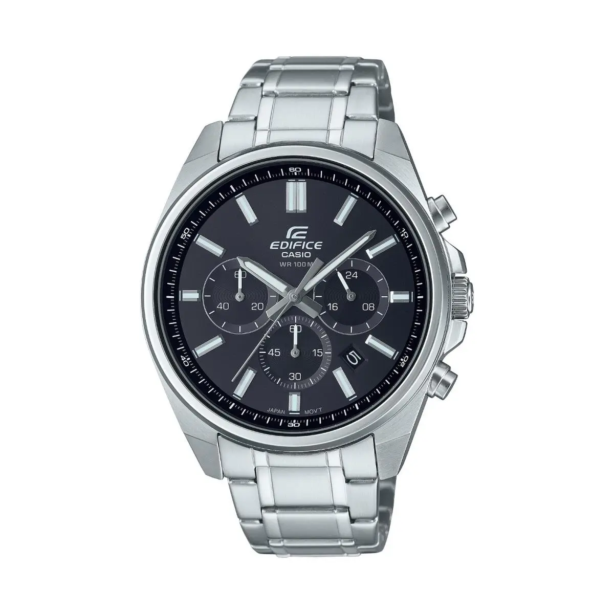 Casio Men`s Standard Chronograph Silver Stainless Steel 49 MM EFV-650D-1AVCR