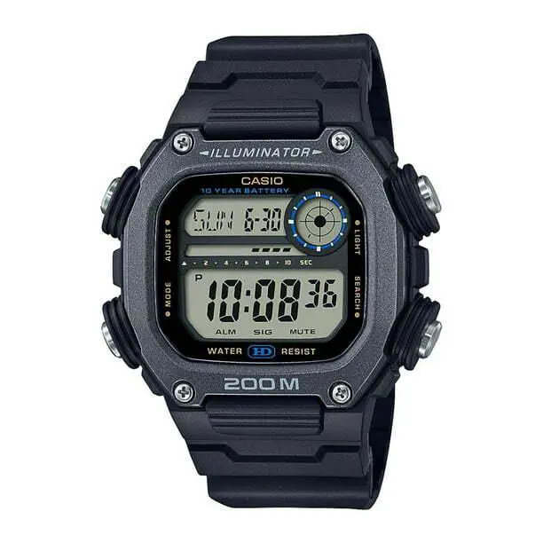 Casio DW291HX-1A Illuminator Men`s Digital Black/gray Resin Strap Watch