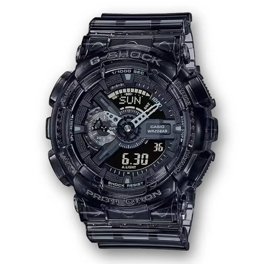 G-shock Transparent Black Analog-digital Men`s Watch GA-110SKE-8A by Casio