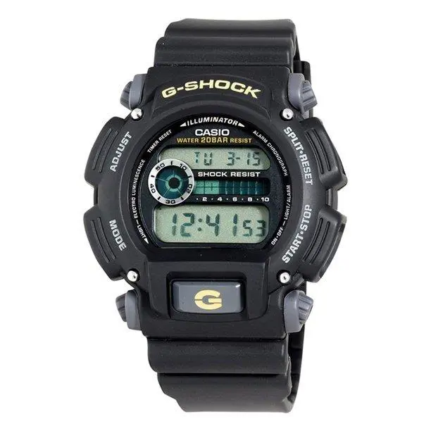 2022 Casio Men`s Digital Black and Grey Resin Strap G-shock Watch DW9052-1B