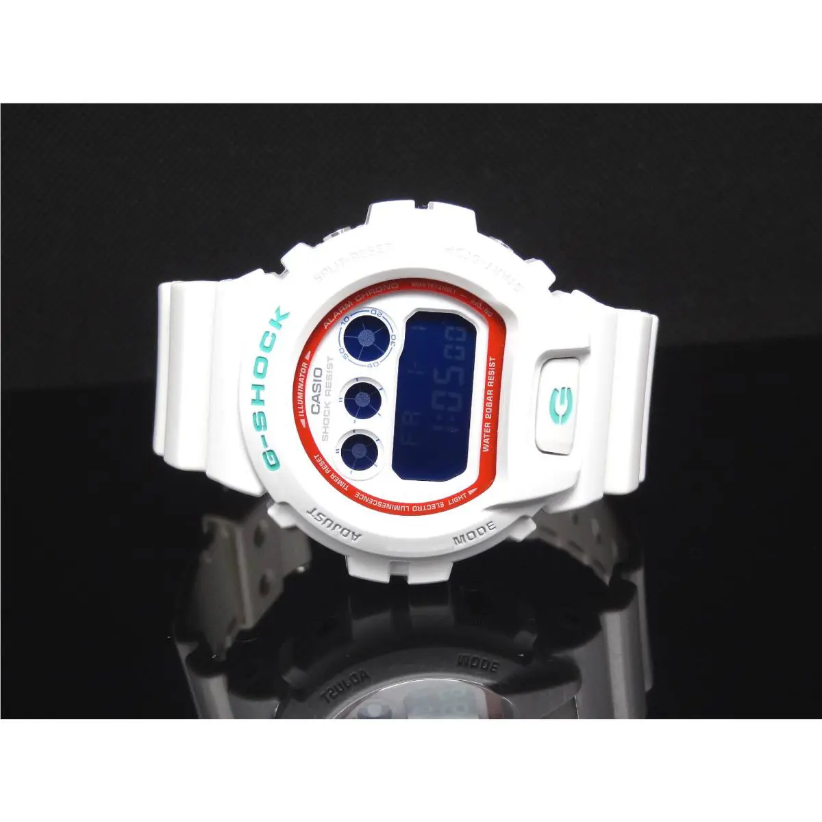 G-shock DW6900SN-7ER Chronograph White Dial and Band Men`s Watch by Casio
