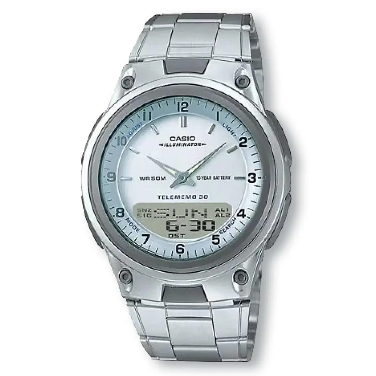Casio AW80D-7A Analog/digital Combination Stainless Steel Watch