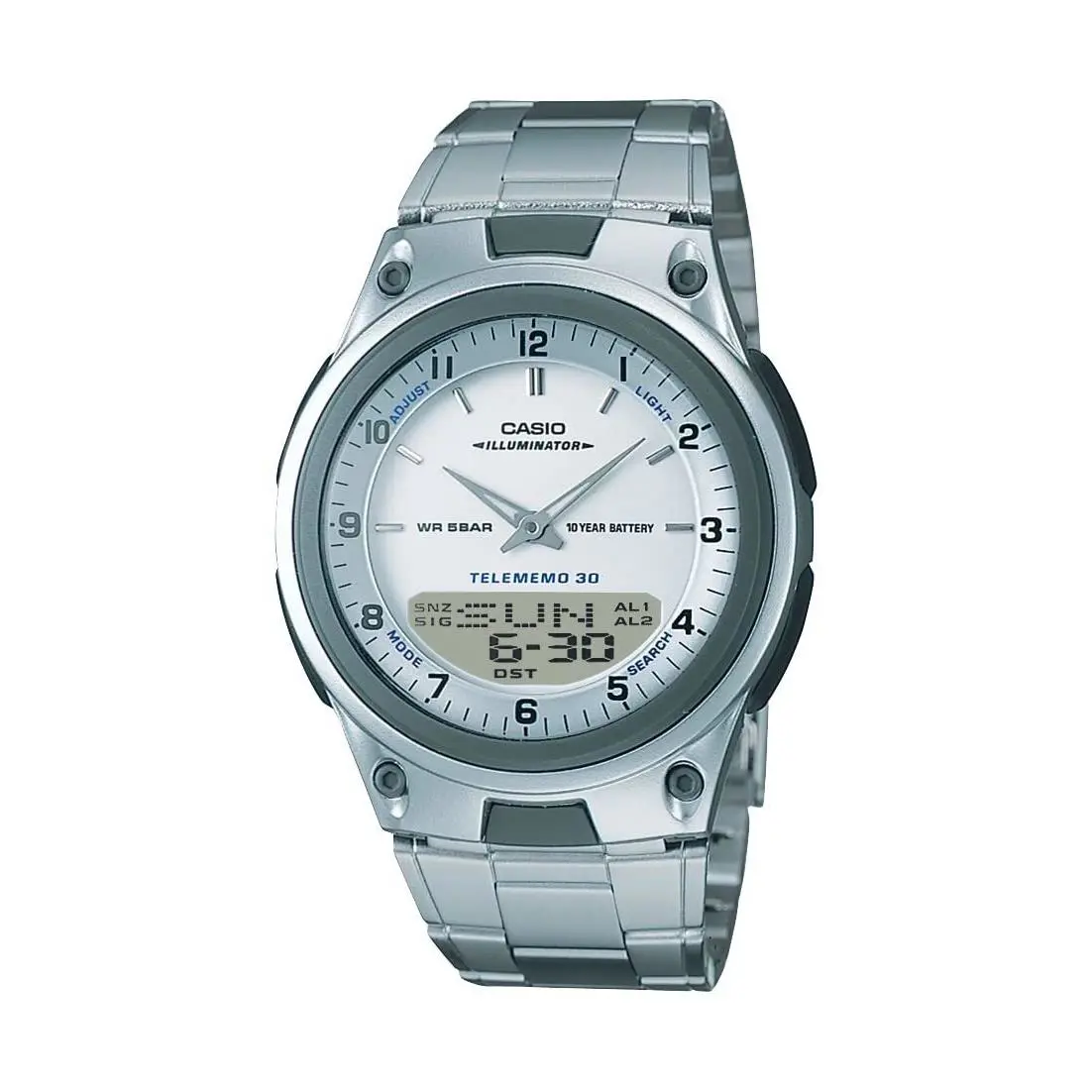 Casio Men`s AW80D-7A Sports Chronograph Alarm 10-Year Battery Databank Watch