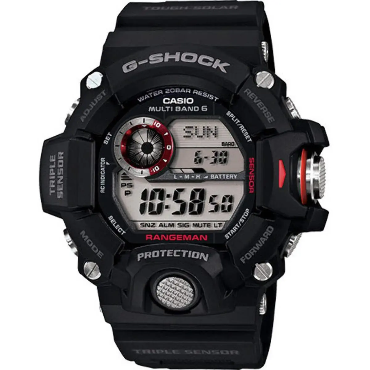 Casio GW9400-1 G-shock Master Of G Rangeman Solar Atomic Watch