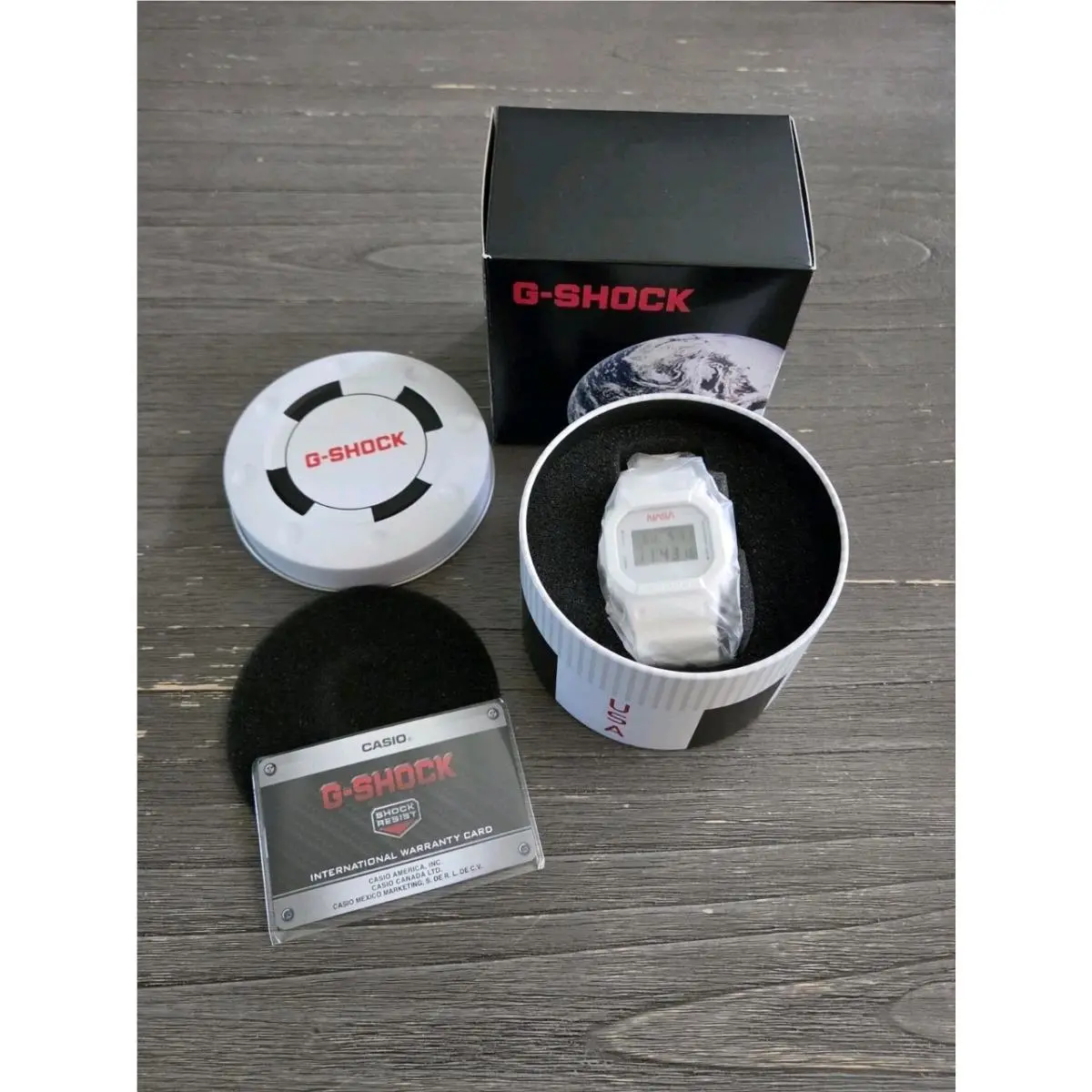 Casio G-shock x Nasa DW5600 Digital White DW5600NASA-20