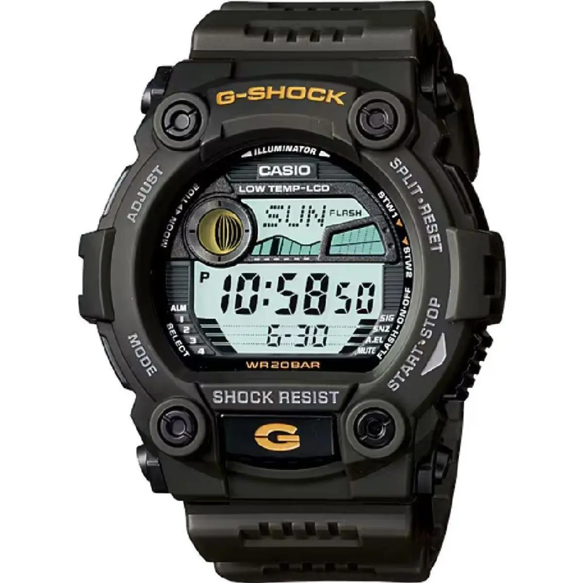 Casio G7900-3 Men`s G-shock Tide / Moon Graph Digital Watch