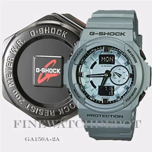 G-shock Men`s Grey Classic Series Watch GA150A-2A by Casio