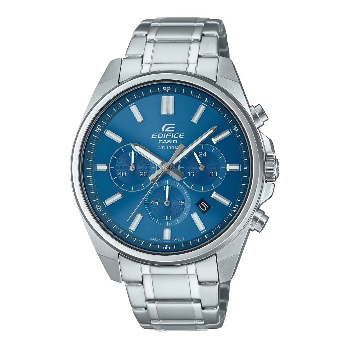 Men`s Standard Chronograph Silver Stainless Steel 49 MM EFV-650D-2AVCR by Casio