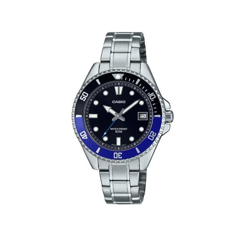 MDV10D-1A2 Unisex Dive Inspired 38 mm Stainless Steel Sports Watch by Casio
