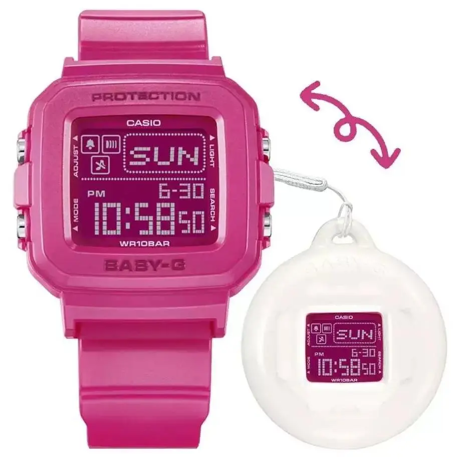 Casio Baby-g Plus Digital 30th Anniversary BGD-10K-4 Ladies Watch with Holder