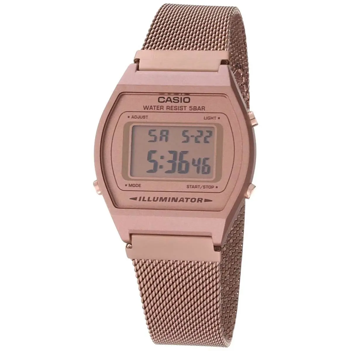 B640WMR-5AV Men`s Vintage Rose Gold Tone Stainless Steel Mesh Band by Casio