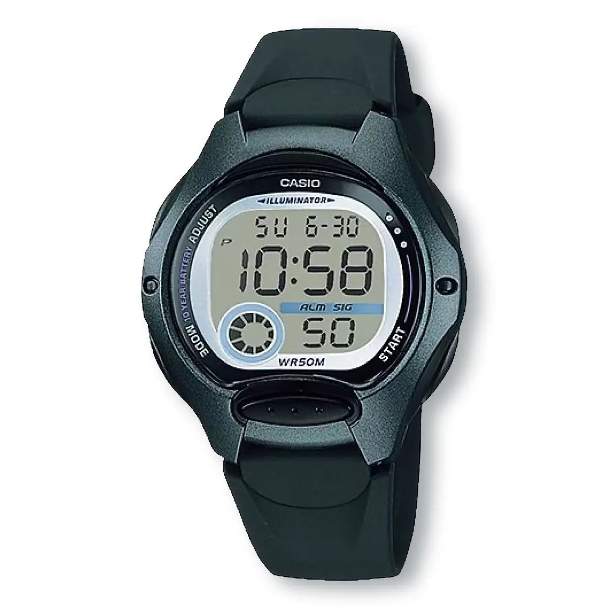 Casio LW200-1B 10-Year Battery Black Resin Strap Digital Watch